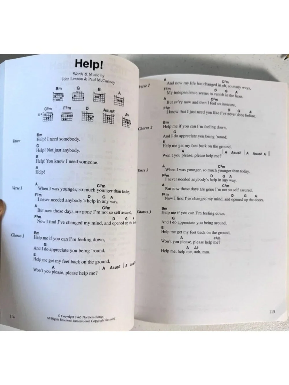 The Beatles Complete Chord Songbook Song Lyrics & Guitar Chords - 1999
